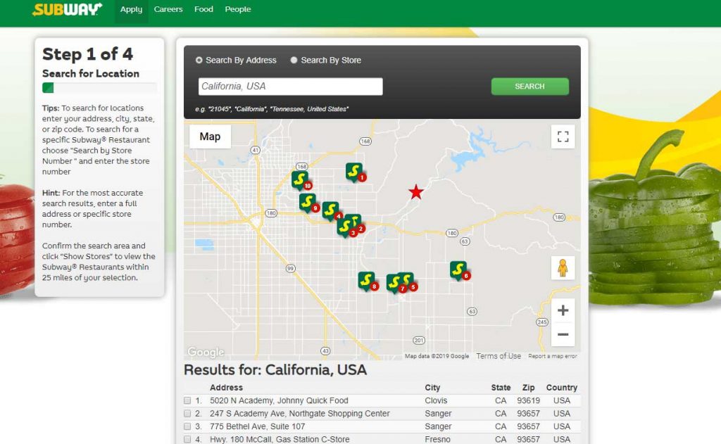 Subway Application Online PDF 2021 Careers How To Apply Positions