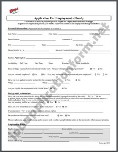 Buca di Beppo Application Form PDF