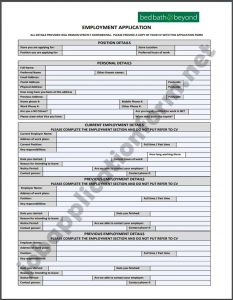 Christmas Tree Shops Application Form PDF