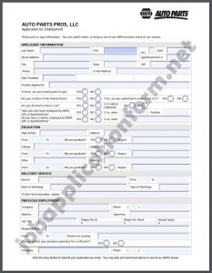 NAPA Application Form PDF