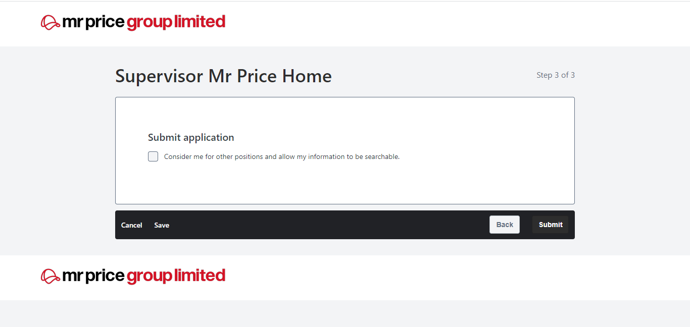 Mr Price Mrp Application Online & PDF