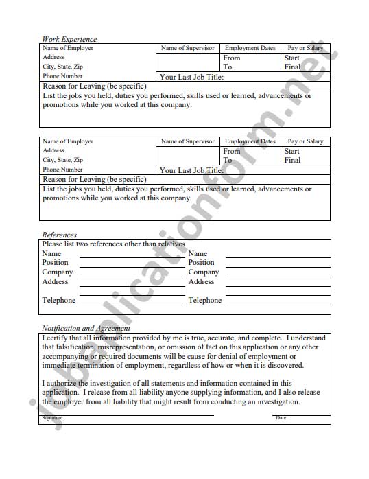 Fred meyer job application form