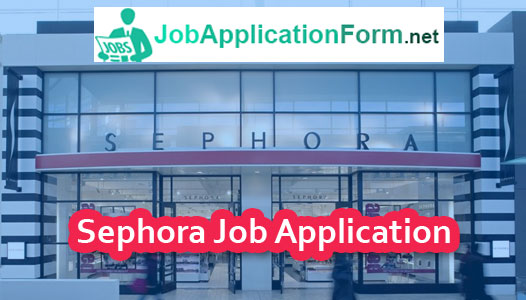 Sephora job application form